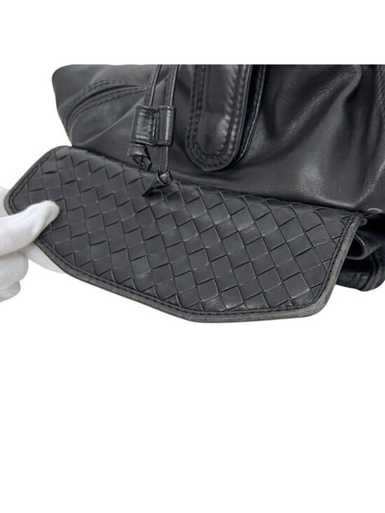 Bottega Veneta Backpack Black Intrecciato Leather main image 5